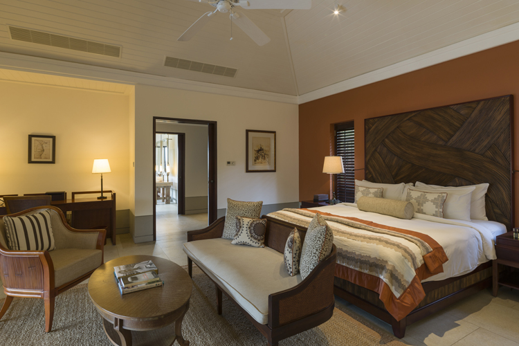 Pool View Master Suite bedroom at Cape Weligama Sri Lanka