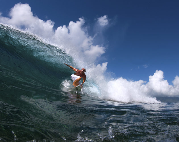 Surfing at Qamea Resort & Spa, Fiji