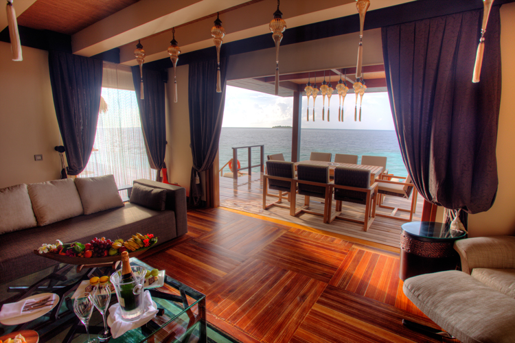 Interior of Royal Ocean Suite at Ayada Maldives