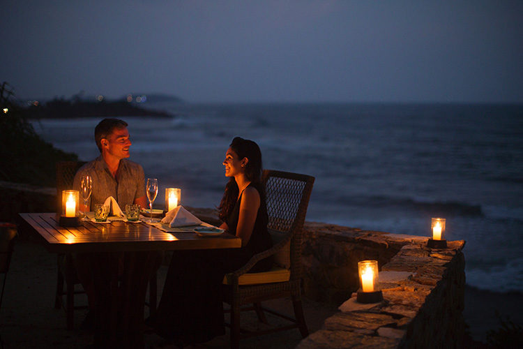 Private dining at Cape Weligama Sri Lanka