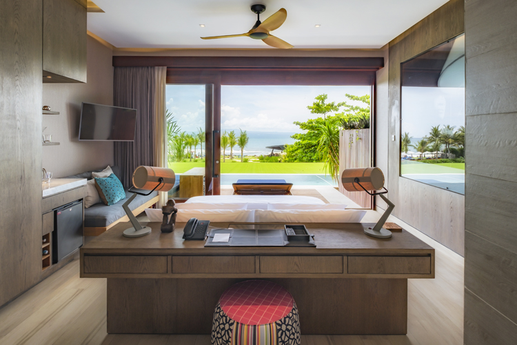 Interior of Beachfront Suite at Komune Resort Keramas Bali