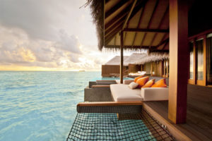 Exterior of sunset ocean suite at Ayada Maldives