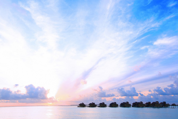 Sunset water Villas at Six Senses Laamu Maldives