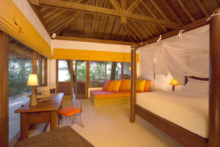 Wayfarers Atlas Soneva Fushi Maldives soneva fushi villa with pool bedroom. The perfect family-friendly surf holiday destination