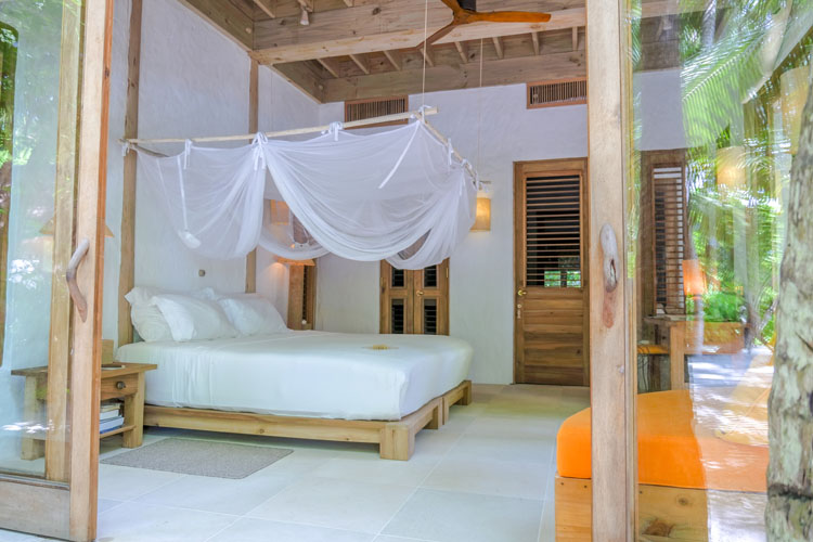 Wayfarers Atlas Soneva Fushi Maldives 4 bedroom soneva fushi villa with pool bedroom. The perfect family-friendly surf holiday destination
