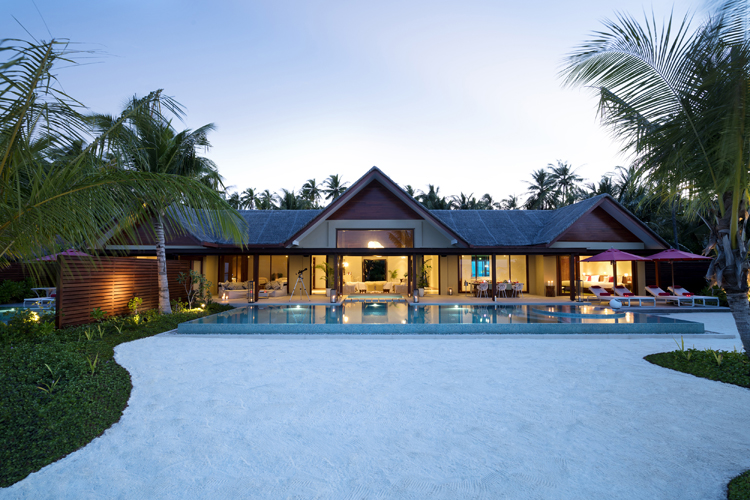 Exterior of Three Bedroom Family Beach Pavilion at Niyama Private Islands Maldives