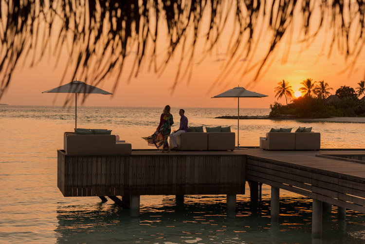 Sunset at Four Seasons Kuda Haruu Maldives