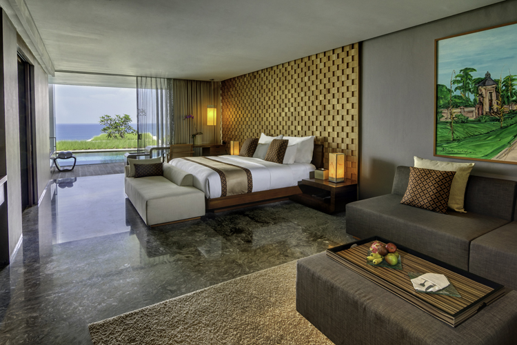 Anantara Uluwatu Bali Resort Interior of Ocean View Pool Suite
