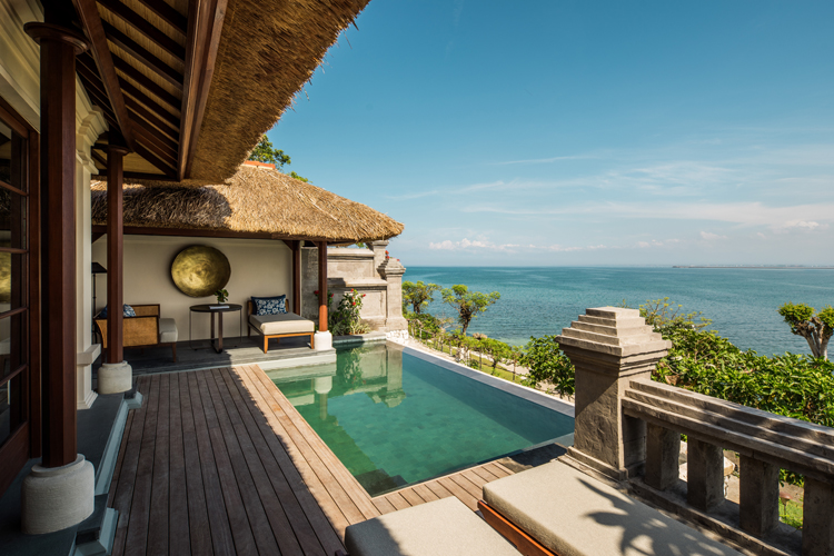 Four Seasons Jimbaran Bay Bali villa pool and ocean views