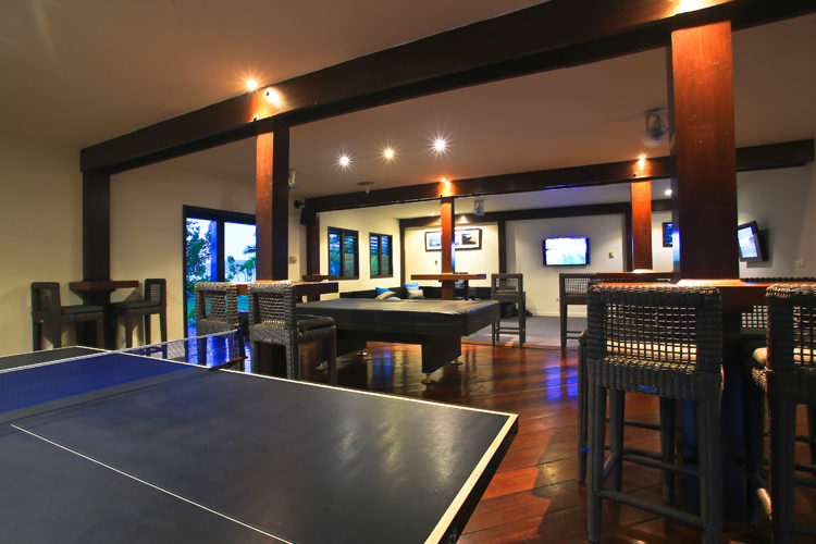 ping pong tables at Resort Latitude Zero