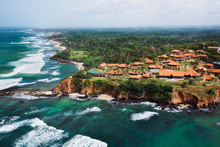 Cape Weligama aerial view to west 1