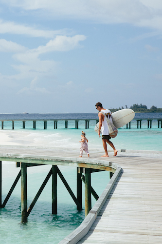 Six Senses Laamu in the Maldives is the perfect family-friendly surf resort