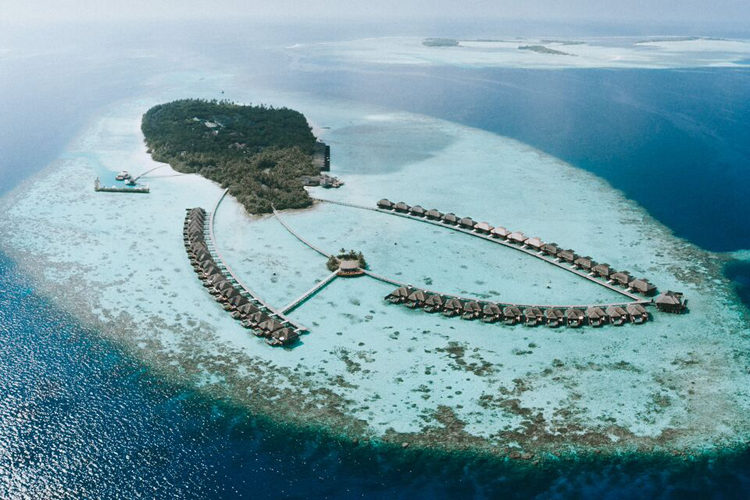 Aerial view of Ayada Maldives
