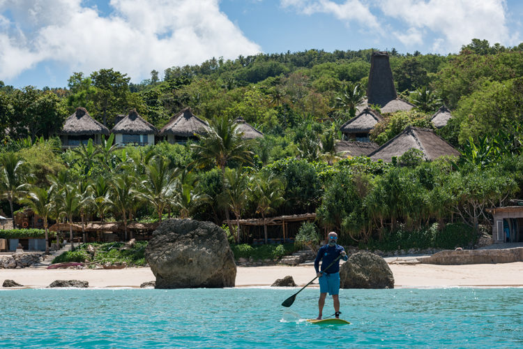 Stand up paddle boarding at Nihi Sumba