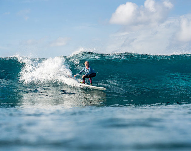 Fun waves at Ayada Maldives a luxury resort perfect for your next family surf holiday