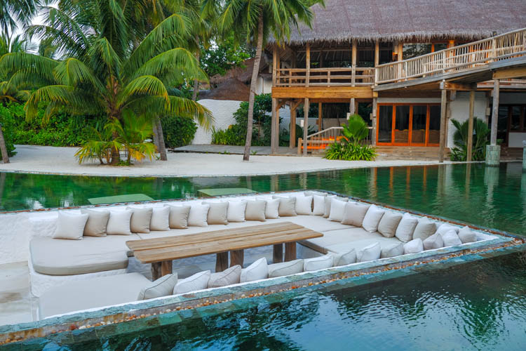Wayfarers Atlas Soneva Fushi Maldives 9 Bedroom villa the perfect family-friendly surf holiday destination