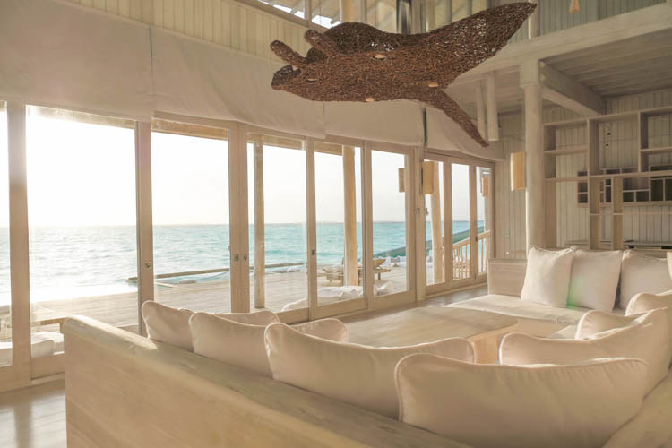 Wayfarers Atlas Luxury Family Surf Resort Soneva Jani Resort 4 Bedroom Water Reserve lounge room
