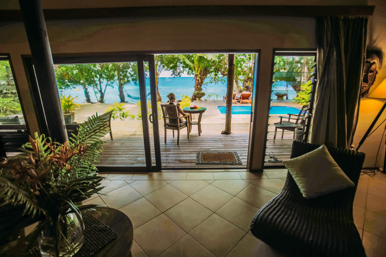 Views from the Royal Beach House at Qamea Resort & Spa, Fiji