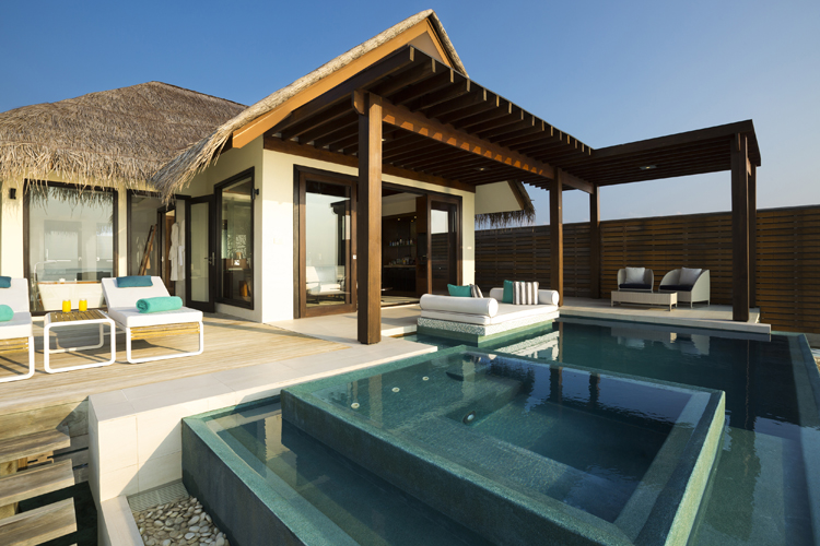 exterior of deluxe water studio at Niyama Private Islands