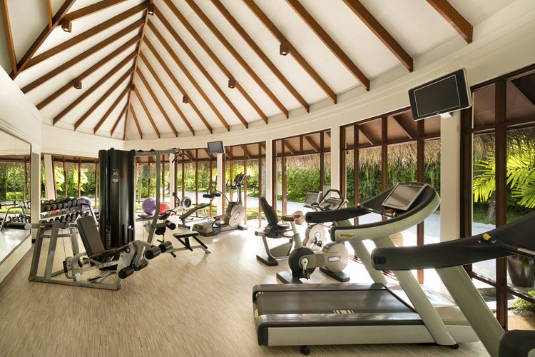 Anantara Dhigu Interior of Fitness Centre