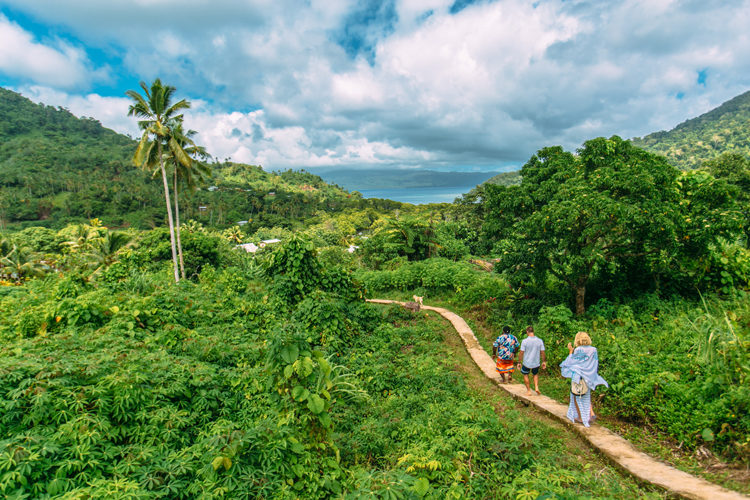 Exploring the surrounding landscape at Qamea Resort & Spa, Fiji