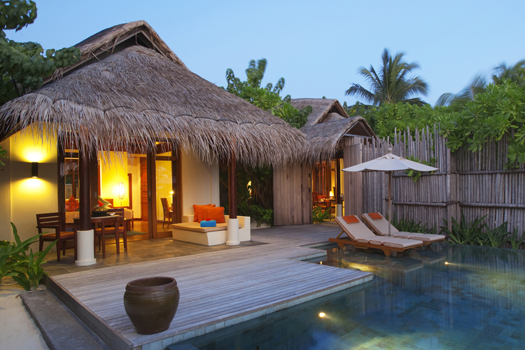 Exterior of Two bedroom Anantara Pool Villa at Anantara Dhigu, Maldives