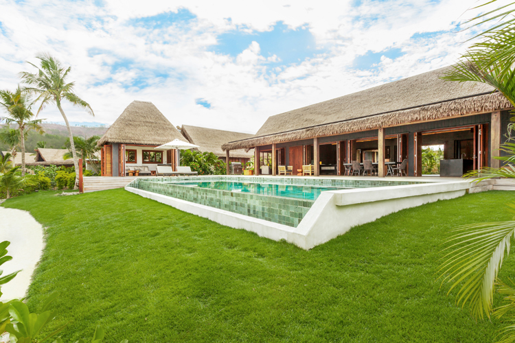 Exterior view of Four Bedroom Beachfront Pool Residence at Six Senses Malolo Fiji