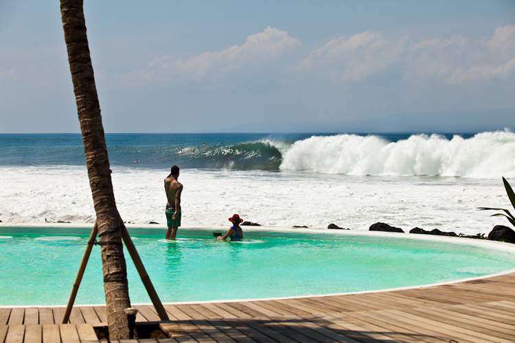 Surfing at Hotel Komune Bali Surf Resort Wayfarers Atlas
