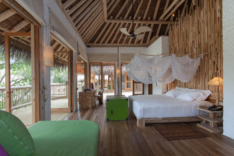 Wayfarers Atlas Soneva Fushi Maldives villa 14 bedroom. The perfect family-friendly or group surf holiday destination